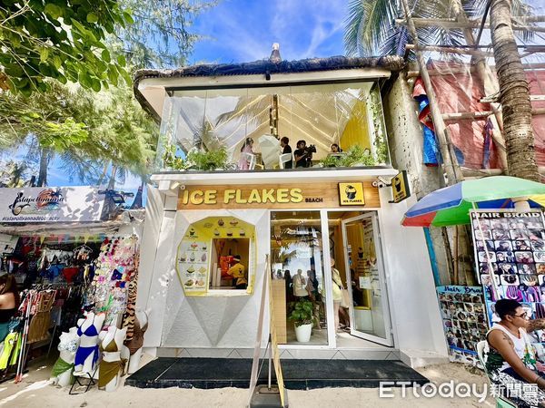 ▲▼長灘島有台灣雪花冰店ICE FLAKES。（圖／記者周姈姈攝）