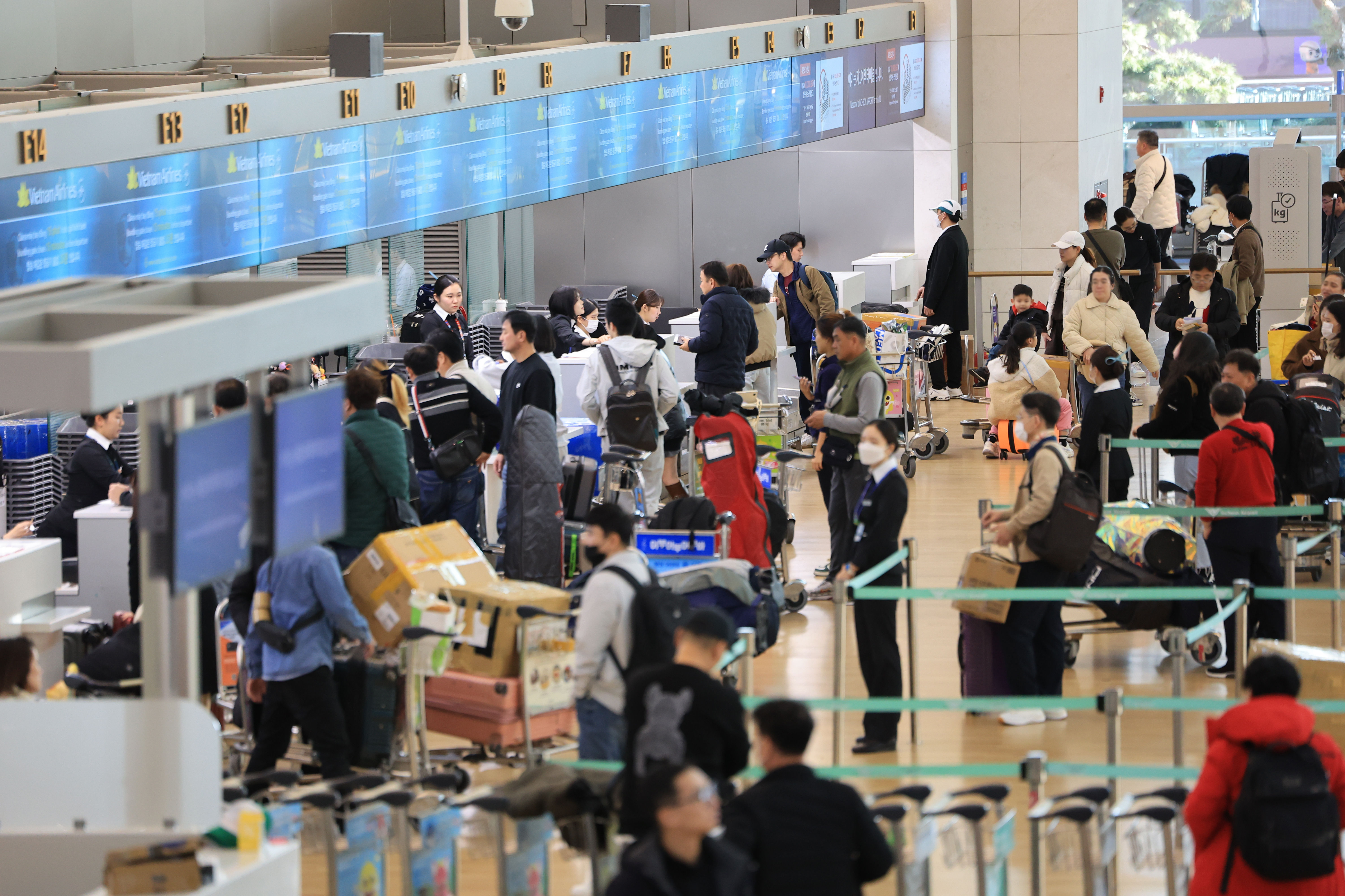 ▲▼前往南韓申請避難的俄國民眾暴增。圖為南韓仁川國際機場。（圖／達志影像）
