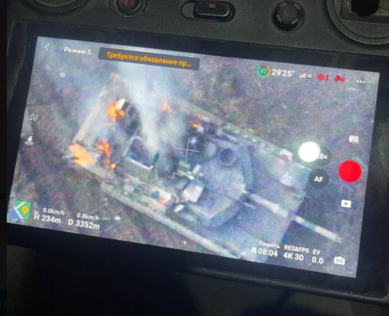 ▲▼美援烏克蘭「M1A1艾布蘭戰車」被俄軍擊毀。（圖／翻攝自X）