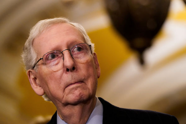 ▲▼高齡82歲的美國參議院共和黨領袖麥康諾（Mitch McConnell）。（圖／路透）