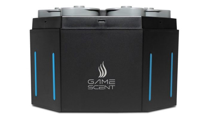 ▲▼ 電競氣味產生器「GameScent」　AI辨識遊戲音效製造味道。（圖／記者樓菀玲攝）