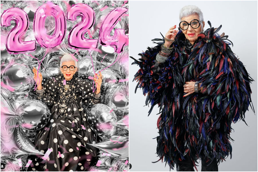 ▲▼ 全球時尚指標、美國潮嬤艾瑞絲艾普菲爾（Iris Apfel）1日逝世，享嵩壽102歲。。（圖／翻攝自Instagram）