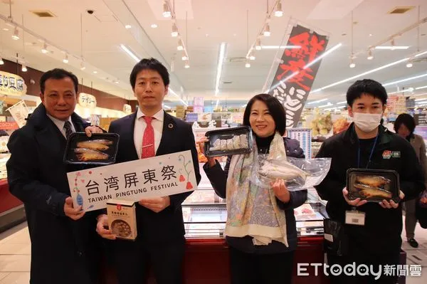 ▲屏東縣長周春米出席屏東好物上架熊本SUPER COMBO超市             。（圖／屏東縣政府提供）