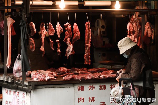 ▲▼市場，採買，肉，豬肉，肉攤。（圖／記者周宸亘攝）
