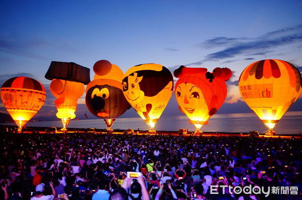 ▲2024台灣國際熱氣球嘉年華，12場次光雕音樂會公佈。（圖／記者楊漢聲翻攝）