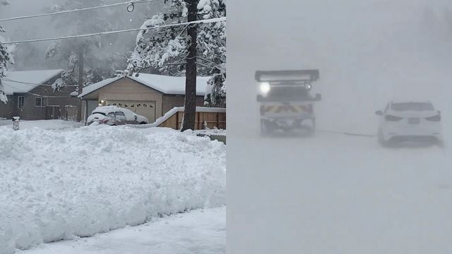 ▲▼美國加州南太浩湖迎來暴風雪襲擊。（圖／路透）