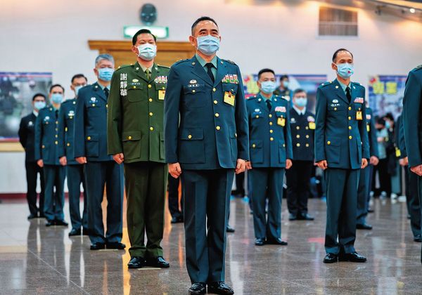 謝靜華外語能力佳，曾被派往美國受訓，2020年底布達晉升少將。（翻攝總統府flickr）