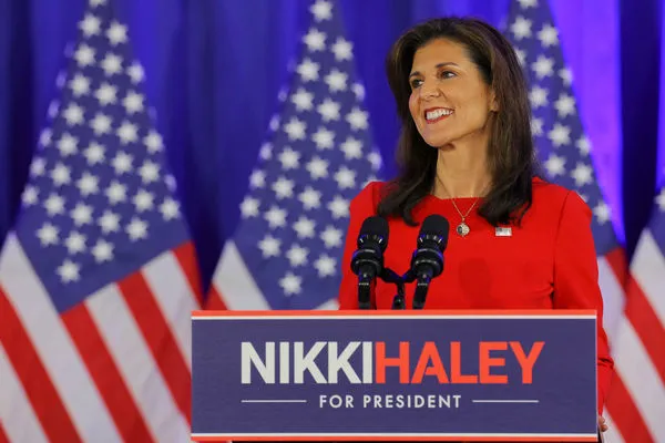▲▼美國共和黨總統參選人海利（Nikki Haley）宣布退出黨內初選。（圖／路透）