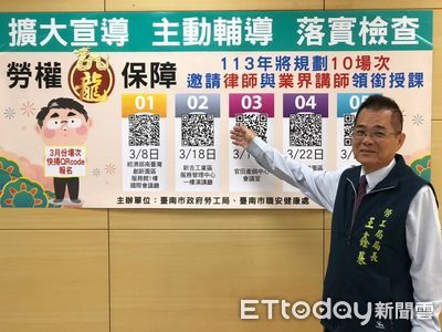 台南勞局公布春安「勞動條件檢查」執行成果　期許勞權「龍」保障