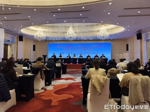 ▲上海市台灣同胞投資企業協會2024年第一次理事會3月7日下午在上海舉行。（圖／記者趙禕攝）