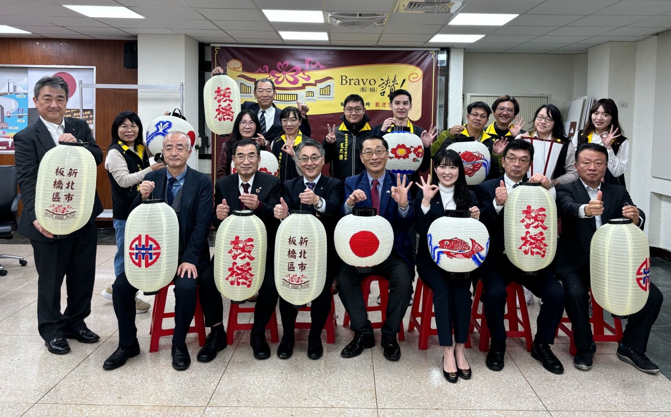 ▲富山縣魚津市長訪新北板橋。（圖／新北市板橋區公所提供）