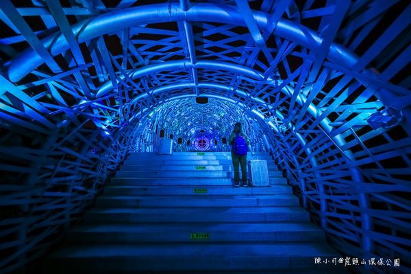 ▲▼桃園景點虎頭山環保公園，停車免費看夜景推薦。（圖／陳小可的吃喝玩樂提供）