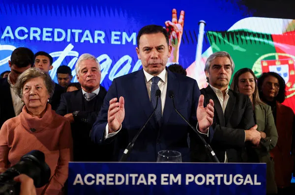 ▲▼葡萄牙民主聯盟領導人兼社會民主黨主席蒙特納格羅（Luis Montenegro）。（圖／路透）