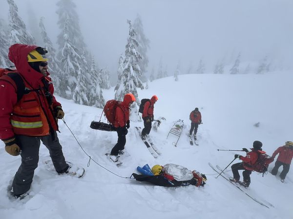 ▲▼加拿大有2名男女在徒步時意外遭遇雪崩。（圖／翻攝自Facebook）