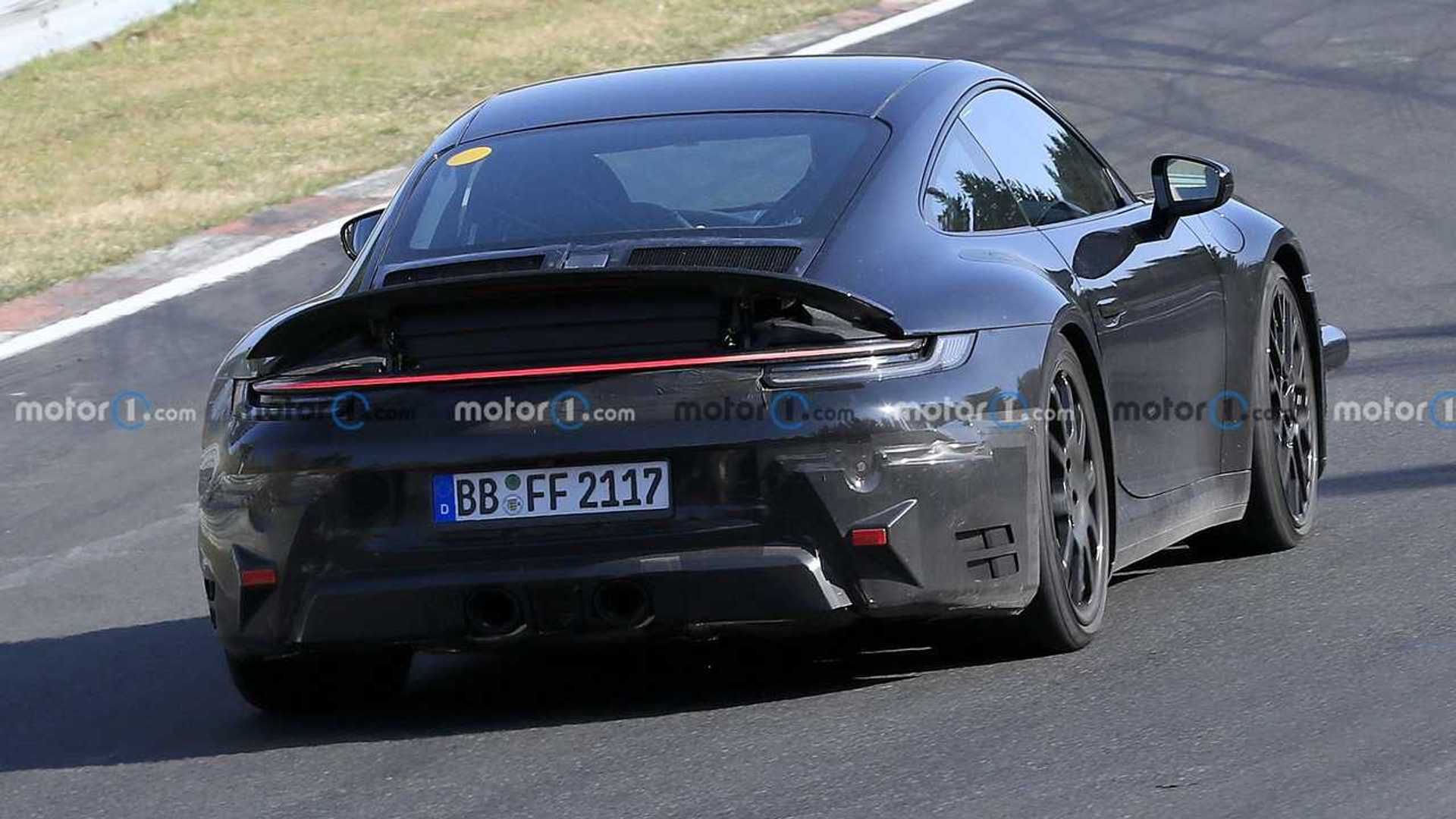 ▲911 Hybrid測試。（圖／翻攝自Motor1）