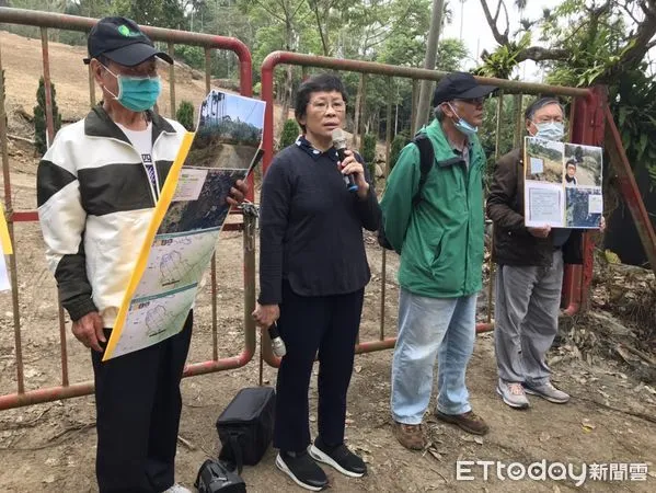 ▲監督施政聯盟、台灣水資源保育聯盟及台南市環保聯盟等團體，日前揭發台南市白河區關子嶺段94-1,94-2,89-45等地號有超過3公頃土地疑似不法開發，環團要求市府應開罰並要求恢復原狀。（圖／記者林東良翻攝，下同）