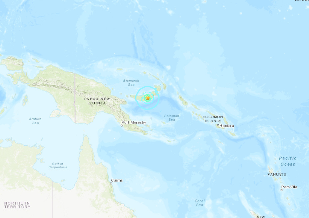 ▲巴布亞紐幾內亞發生地震。（圖／翻攝X）