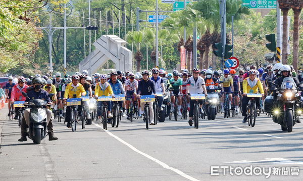 ▲國際自由車環台公路大賽南投站13日登場，24支國際車隊齊聚進行「車輪戰」。（圖／南投縣政府提供）