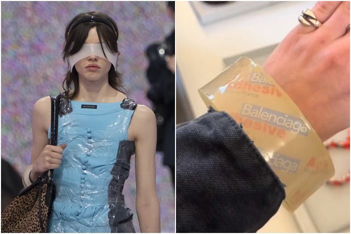 [新聞] 巴黎世家「透明膠帶手環」售價上看10萬　時尚網紅：你會戴？