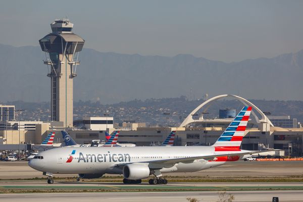▲▼美國航空（American Airlines）波音777-200（圖／達志影像／美聯社）