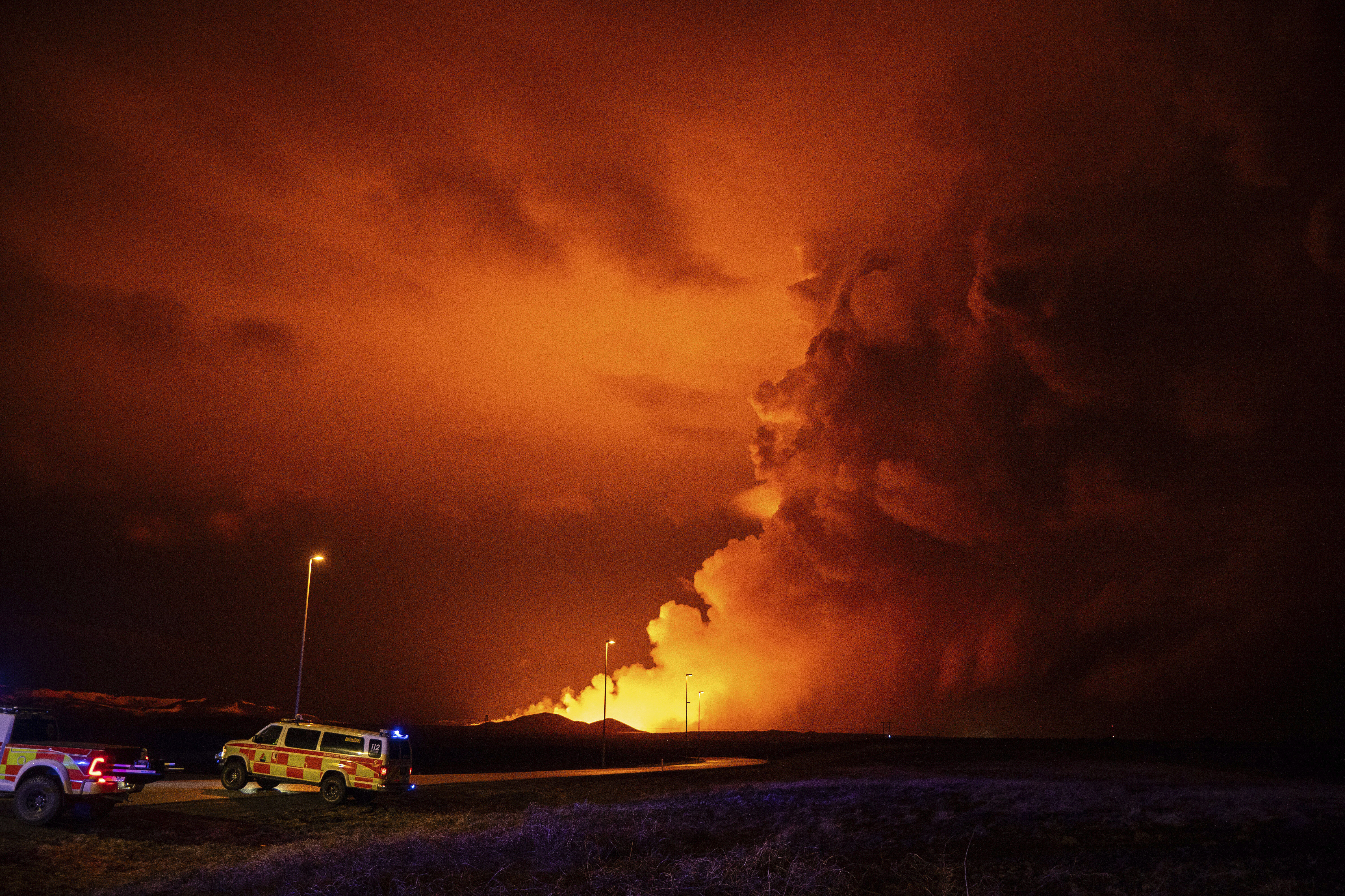 ▲冰島火山爆發。（圖／達志影像／美聯社）