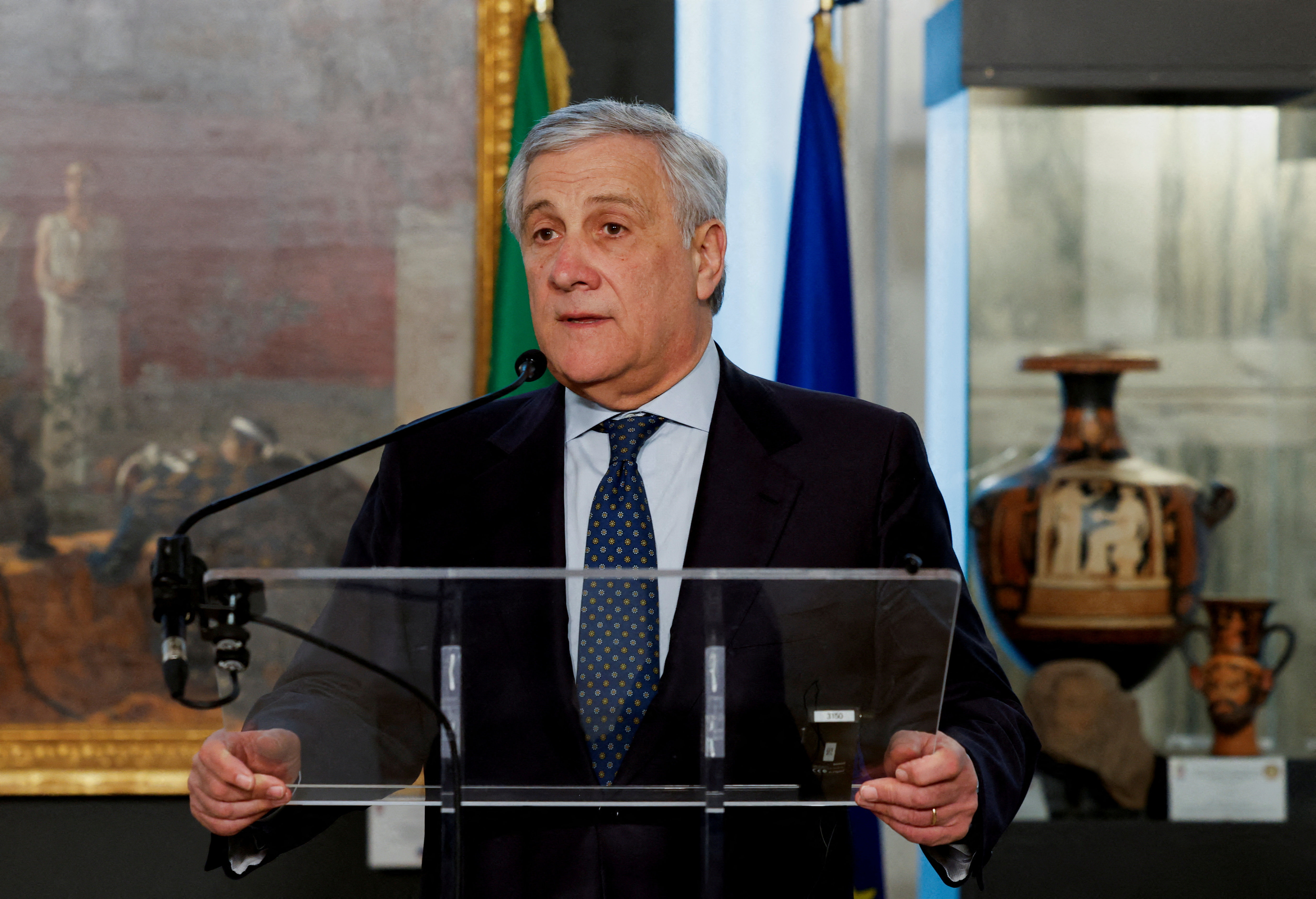 ▲▼義大利外交部長塔賈尼（Antonio Tajani）。（圖／路透）