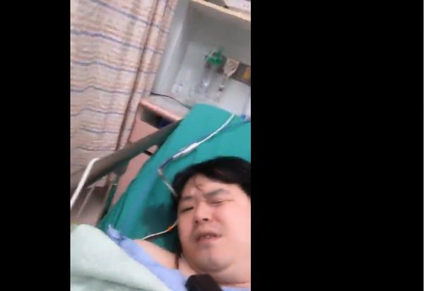 ▲香港男子姜嘉偉遭歹徒連刺兩刀送醫。（圖／翻攝臉書）