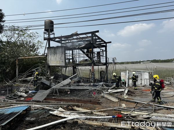 ▲竹田拆除鴿舍引發火警，燒死一婦人              。（圖／記者陳崑福翻攝）