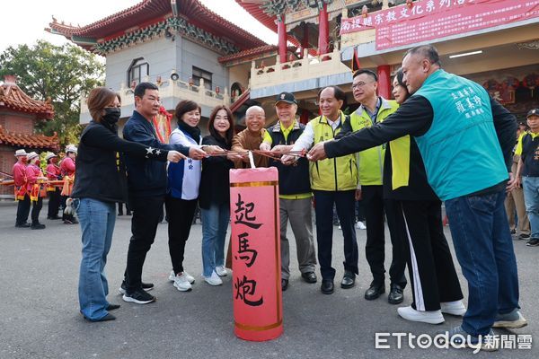 ▲埔里天后宮媽祖文化節登場，以環保方式遶境「走出健康」。（圖／南投縣政府提供，下同）