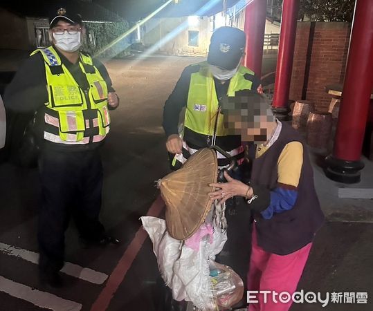 ▲▼豐原85歲婦推回收物變賣竟失蹤9小時，警靠在地社團3小時找到人了。（圖／警方提供，下同）