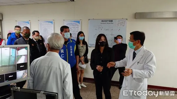 ▲立法院外交及國防委員會召委馬文君率立委考察台中榮總埔里分院。（圖／台中榮總埔里分院提供，下同）