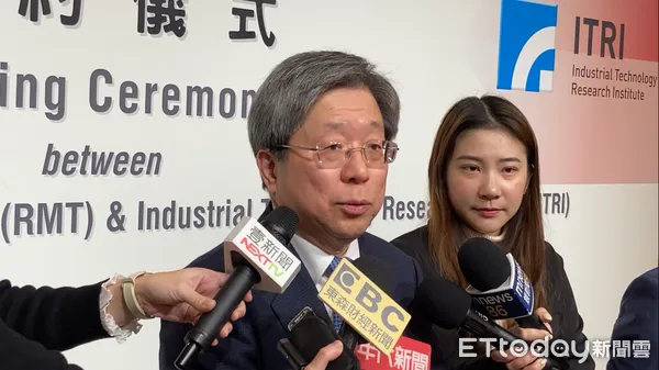 ▲▼博醫能與工研院締結技術授權合約，工研院生醫所所長莊曜宇受訪說明。（圖／記者洪巧藍攝）