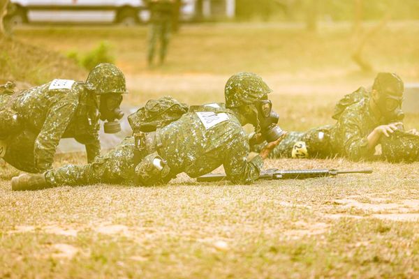 ▲▼針對一年期義務役入伍訓練成果，陸軍20日實施「入伍訓練期末鑑測」。（圖／軍聞社）