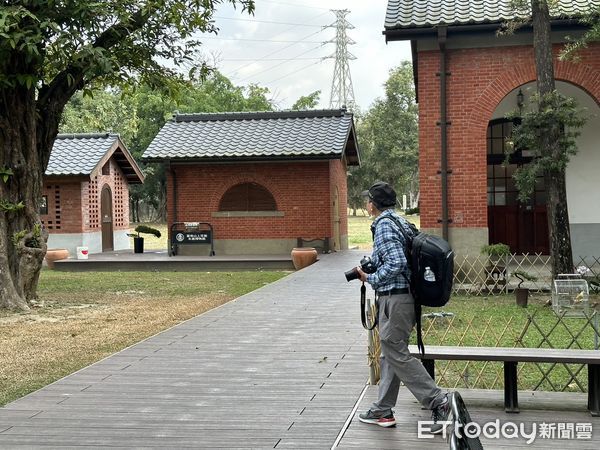 ▲台南山上花園水道博物館，日前傳出有台灣最美野鳥朱鸝現蹤後，吸引大批鳥友前來朝聖。（圖／記者林東良翻攝，下同）