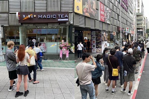 ▲▼台北的「茶の魔手」開店以後，瞬間吸引大量人潮。（圖／翻攝臉書／台南式 Tainan Style）