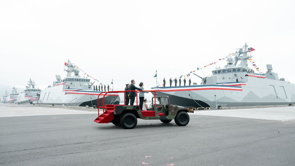 ▲▼總統蔡英文主持「海軍高效能艦艇安江及萬江軍艦交艦典禮」。（圖／總統府提供）