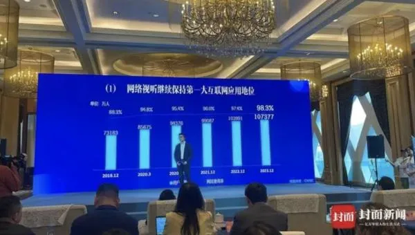 ▲大陸公布2024「中國網絡（網路，下同）視聽發展研究報告」。（圖／翻攝封面新聞）
