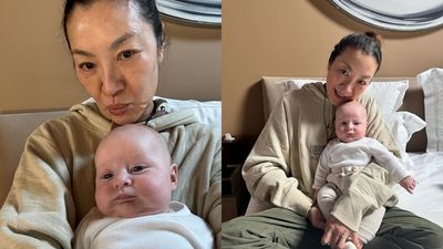 61歲楊紫瓊開心合照孫子！　寶寶「專屬迷你導演椅」萌炸
