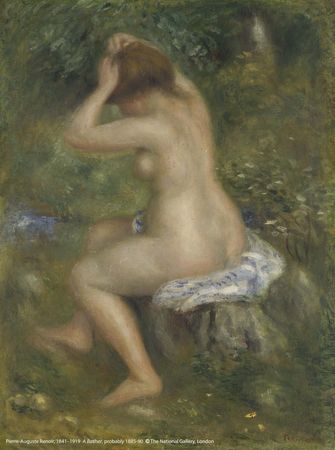 ▲▼皮耶－奧古斯特．雷諾瓦（1841-1919）作品〈浴女〉。（圖／英國國家藝廊c提供）