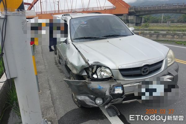 ▲81歲男騎士遭撞，人車翻落水田，送醫急救不治。（圖／民眾提供，下同）