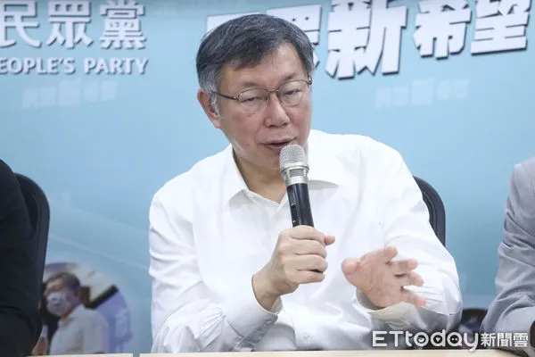 ▲民眾黨主席柯文哲出席青年部亮相記者會。（圖／記者林敬旻攝）