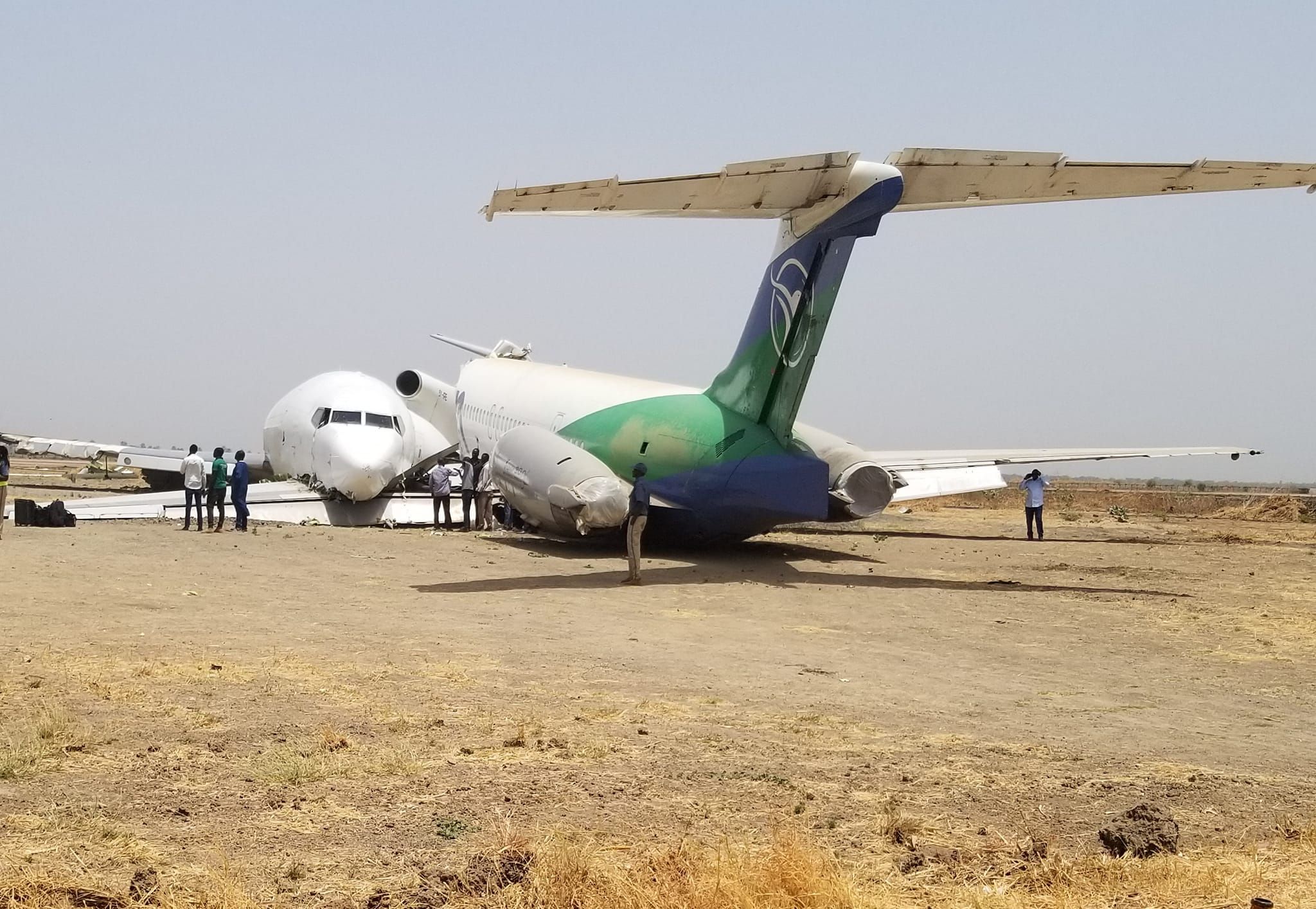 ▲▼ 波音一架727大型貨機3月31日準備降落南蘇丹的機場時墜毀 。（圖／翻攝自X）