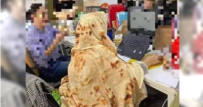 這員工太狠！穿「印度煎餅」上班　同事狂流口水：想沾醬來吃