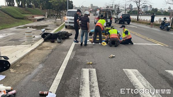 ▲▼金門男酒駕又超速，碰撞機車重傷送醫            。（圖／記者林名揚翻攝）