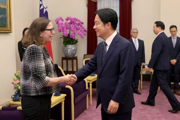 ▲▼副總統賴清德接見美國在台協會主席羅森柏格（Laura Rosenberger）。（圖／總統府提供）