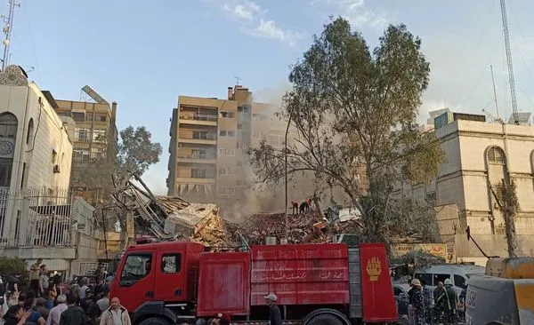 ▲▼以色列空襲大馬士革釀8死 含伊朗聖城部隊指揮官。（圖／路透社）