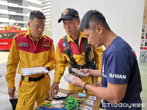 ▲台南市特搜隊增援第2梯次67人，將於下午5時啟程前往花蓮支援救災。（圖／記者林東良翻攝，下同）