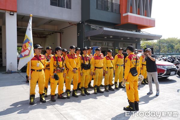 ▲台南市特搜隊增援第2梯次67人，將於下午5時啟程前往花蓮支援救災。（圖／記者林東良翻攝，下同）