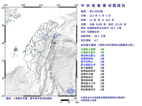 12:35地震（圖／氣象署）