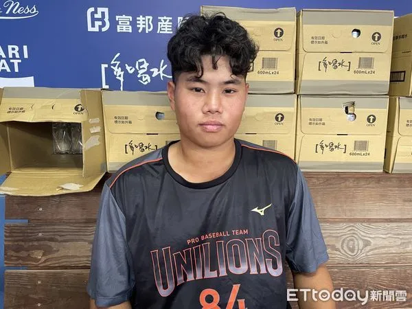 ▲統一獅投手尹柏淮。（圖／記者楊舒帆攝）